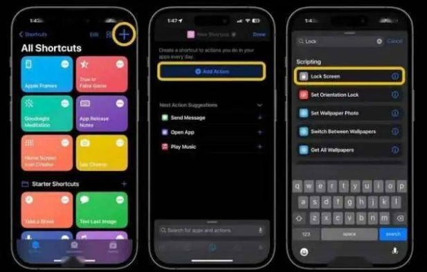 渝中苹果14锁屏维修店分享iPhone14升级iOS16.4后如何创建锁屏快捷方式 