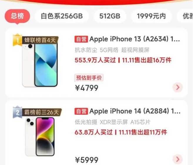 渝中苹果14维修分享iPhone14配置不如同价位的安卓还能大卖 