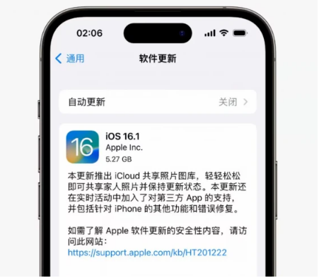 渝中苹果手机维修分享iOS16.1RC版升级反馈汇总 