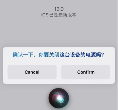 渝中苹果手机维修分享iOS 16 Beta5为什么要取消Siri语音关机功能 