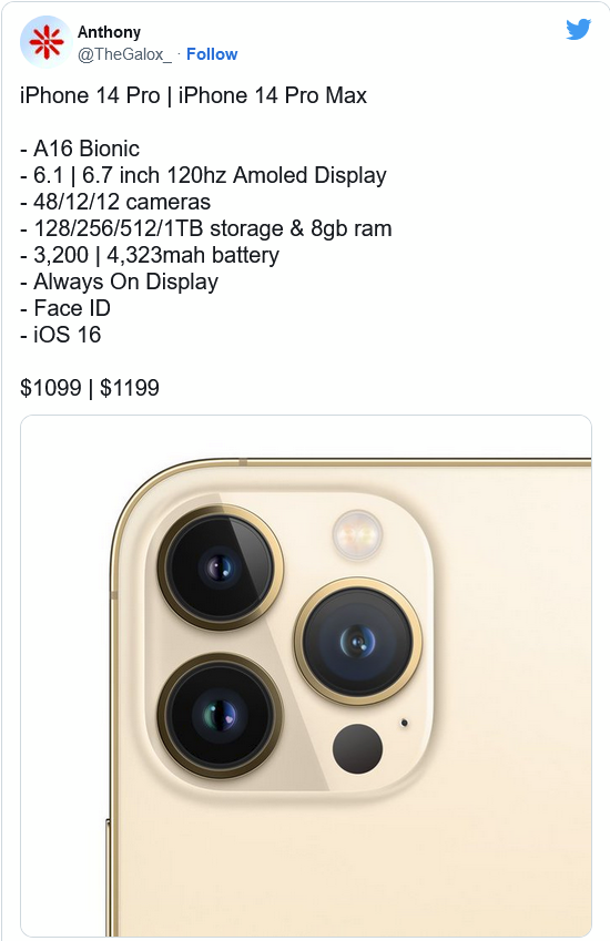 渝中苹果14维修分享iPhone 14全系涨价 