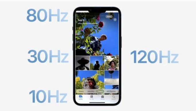 渝中苹果14维修分享iPhone 14有高刷吗 