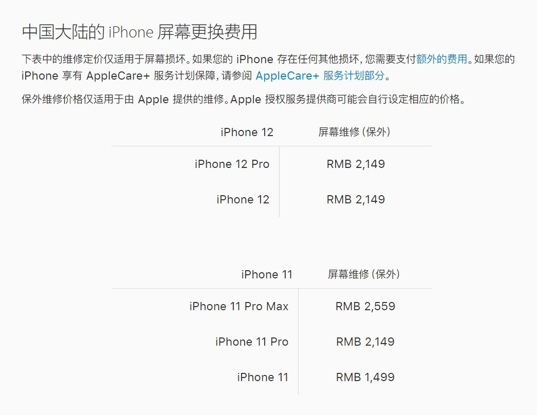 渝中苹果手机维修分享iPhone 12/12 Pro 更换屏幕多少钱 